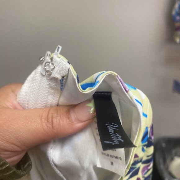 ROSS: Tropical Lime Green Floral 2 Piece Set - Picture 3 of 5